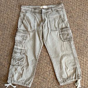 Mur Mur army green tie cropped pants size small